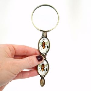 Magnifying Glass with Bee Motif on Handle